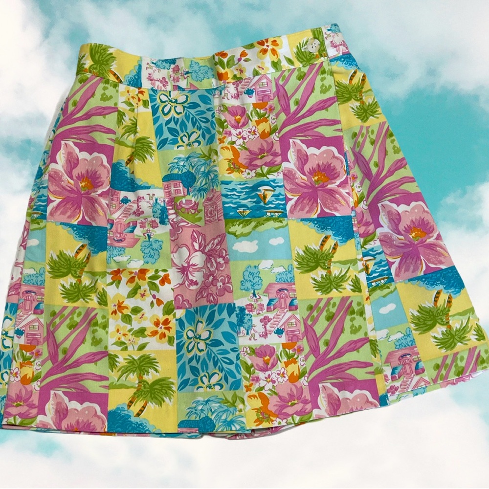 NWOT Briggs New York Petites Tropical Print Skort Size 8 - Picture 1 of 6